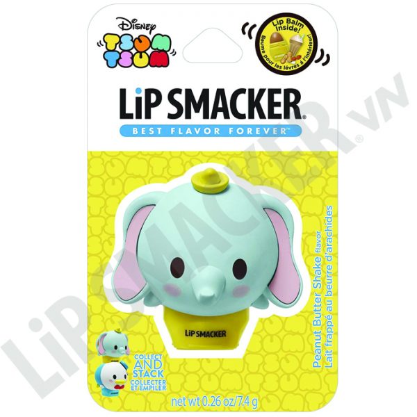 Lip Smacker Disney Tsum Tsum Balms, Dumbo, Peanut Butter Shake Flavor - Son Disney Tsum Tsum Voi Dumbo Tai To Biết Bay 1 (4)