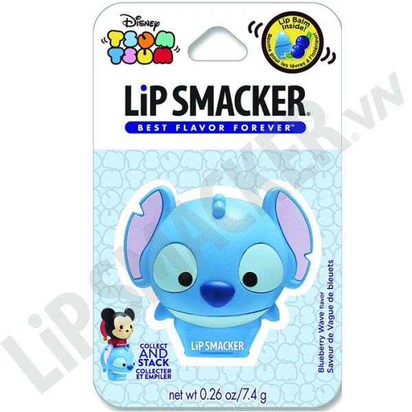 Lip Smacker Disney Tsum Tsum Balms, Stitch, Blueberry Wave Flavor - Son Disney Tsum Tsum Chú Chó Stitch (13)