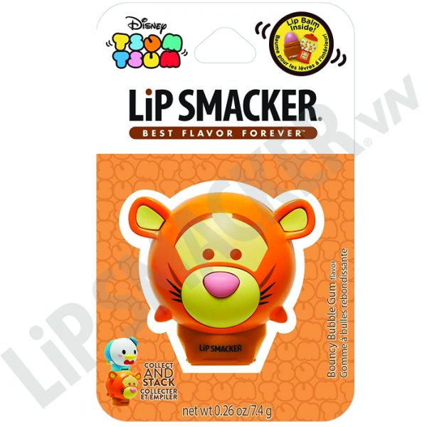 Lip Smacker Disney Tsum Tsum Balms, Tigger, Bouncy Bubble Gum Flavor - Son Disney Tsum Tsum Hổ Bouncy Tinh Nghịch (2)