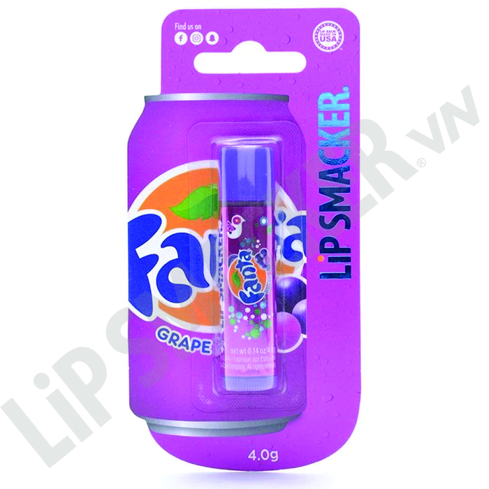 Lip Smacker Fanta Lip Balm, Grape - Son dưỡng Lip Smacker - Vị Fanta Nho (4)